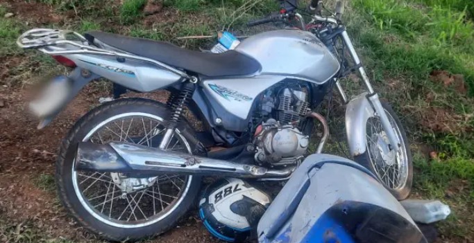 Motociclista fica ferido em colisão traseira na PR-182 em Realeza