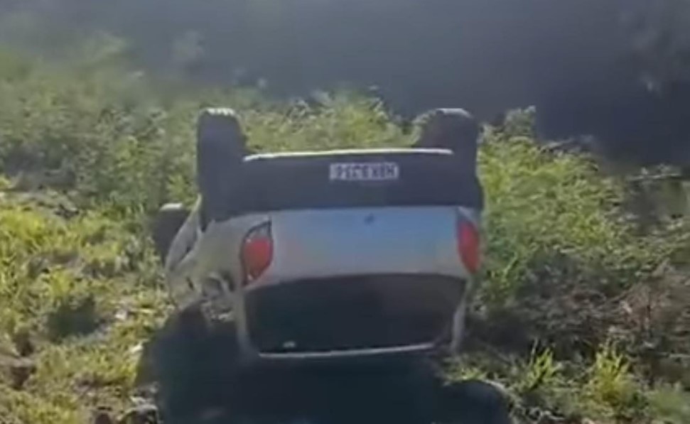 Capotamento é registrado na BR-163