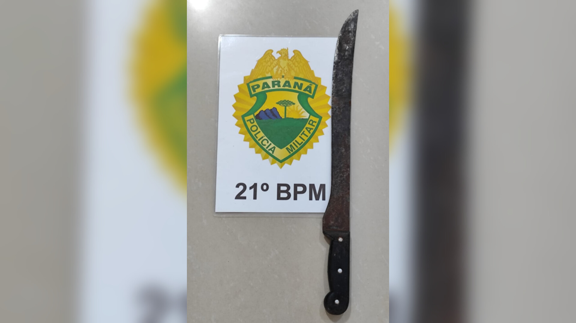 Homem é preso no Bairro Jardim Virgínia após ameaçar vizinhos com um facão