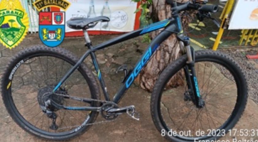 Polícia Militar recupera bicicleta furtada e apreende adolescente em posse de maconha