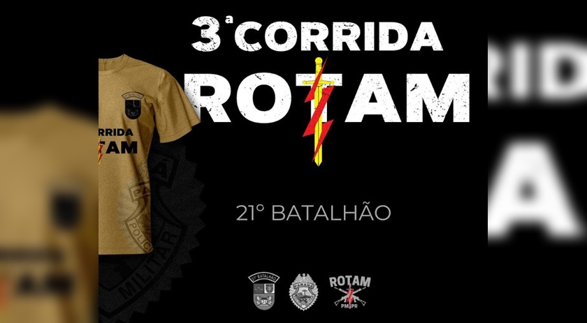 Estão abertas as inscrições para a 3ª Corrida da Rotam