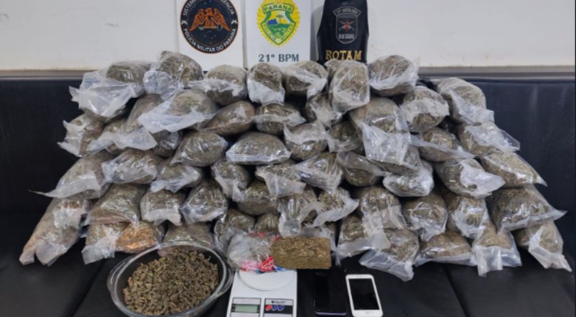 ROTAM apreende mais de 20 Kg de maconha em abordagem