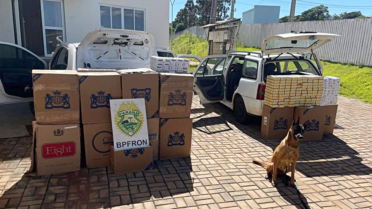 BPFRON apreende veículos com cigarros contrabandeados em Ampére