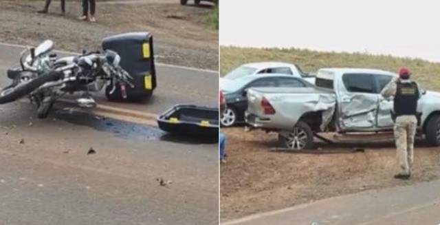 Motociclista vítima de acidente na PR-281 morre no hospital
