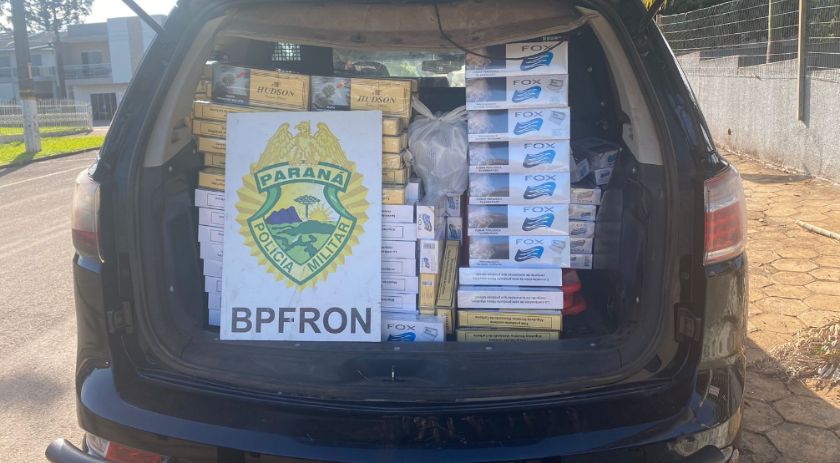 BPFRON apreende cigarros contrabandeados em Nova Prata do Iguaçu