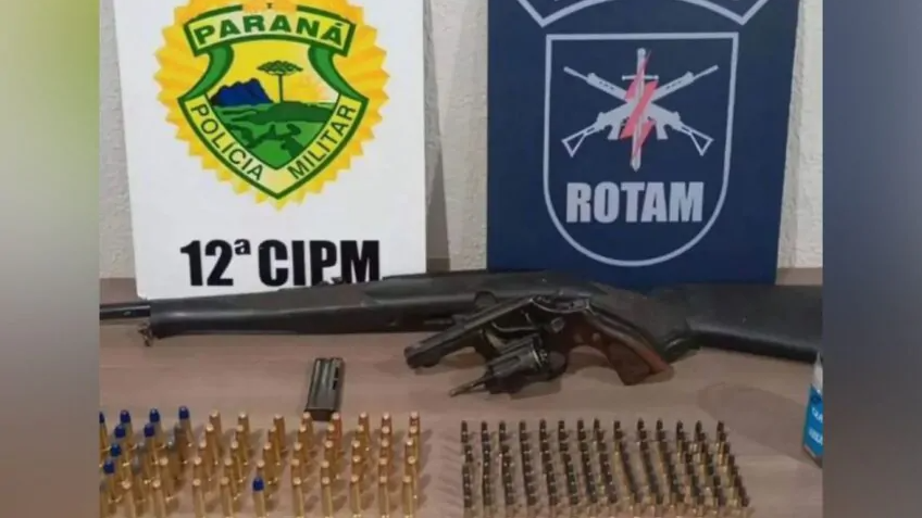 ROTAM apreende diversas armas e munições após denúncia