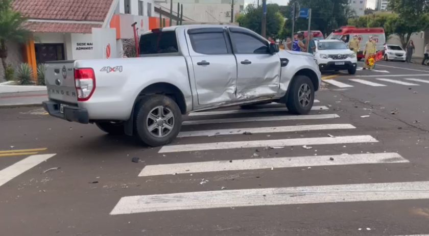 Acidente entre três veículos é registrado em Francisco Beltrão