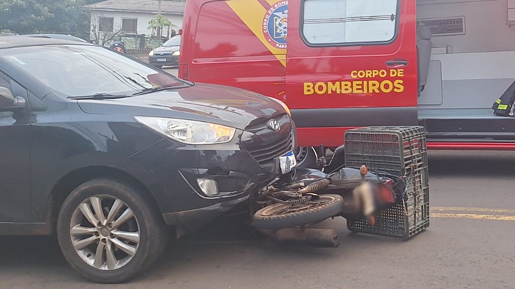 Homem fica ferido em colisão registrada no Bairro Luther King