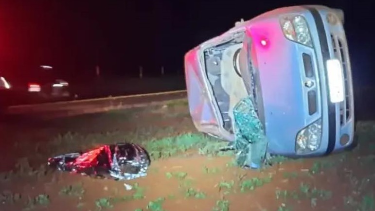 Condutor morre após capotar carro de Toledo na PR-317