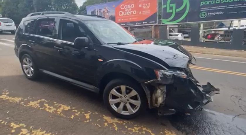 Acidente de trânsito é registrado no centro de Beltrão