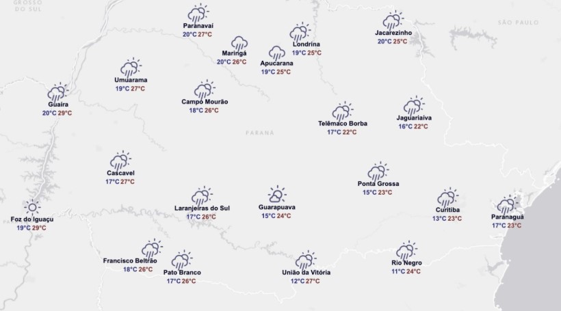 Chuvas do fim de semana já bateram recorde de novembro e continuam ao longo da semana