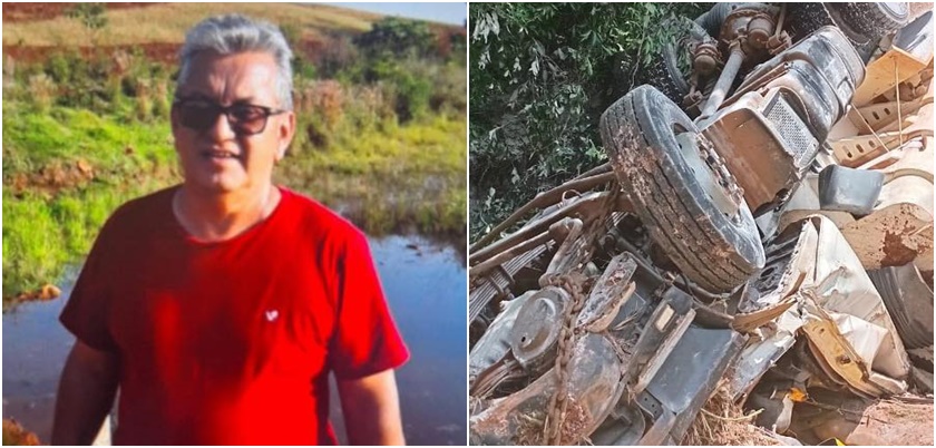 Motorista morre após caminhão capotar em Vitorino