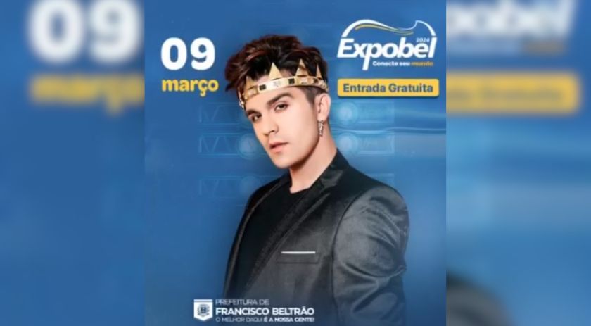 Definido o primeiro show da Expobel 2024