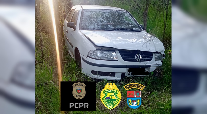 Carro furtado é recuperado após ação conjunta das policias Militar e Civil