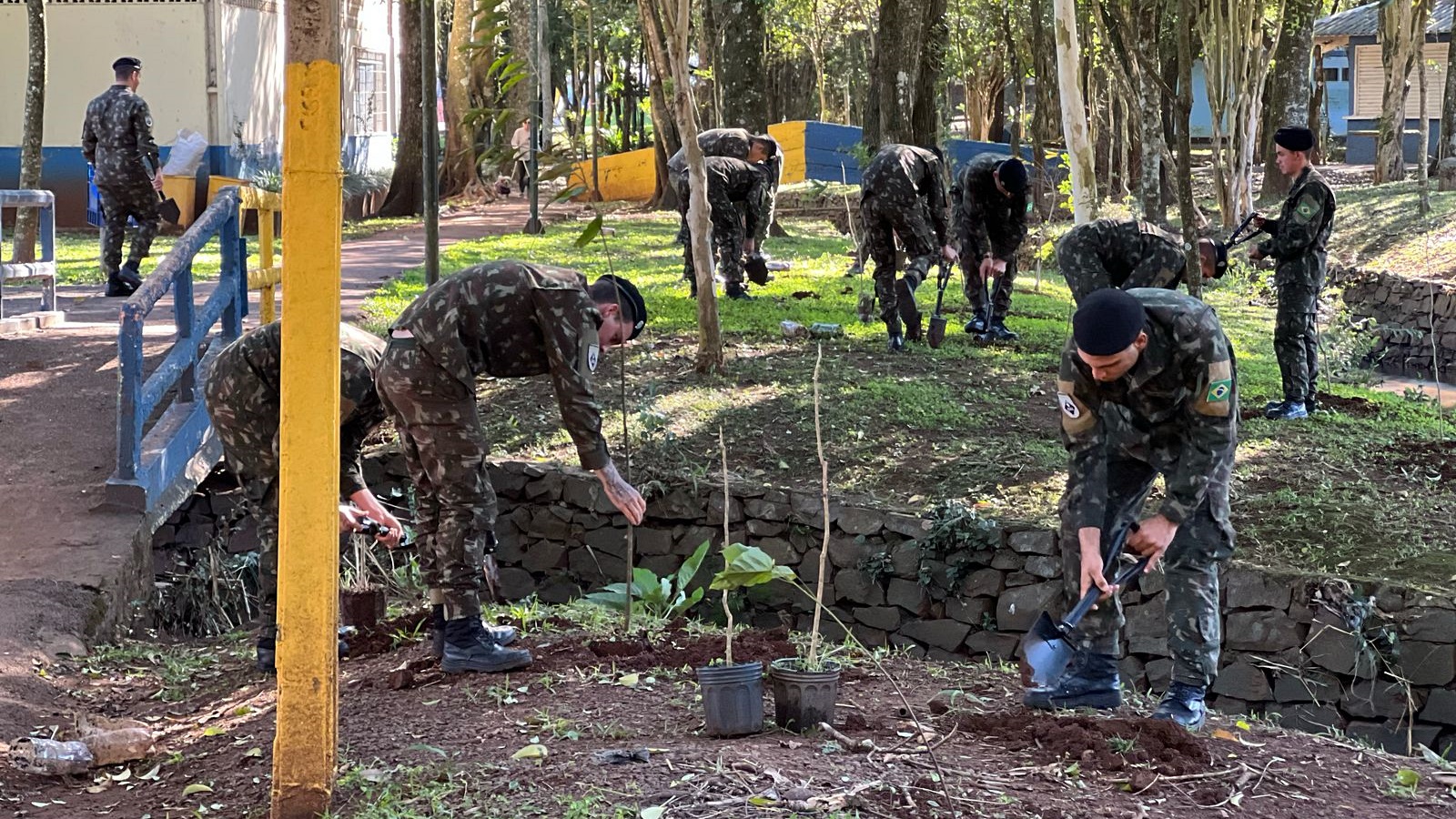 Ação conjunta promove plantio de mudas nativas às margens do Córrego Urutago