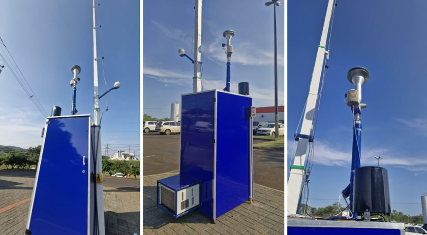 Medidor de qualidade de ar é instalado