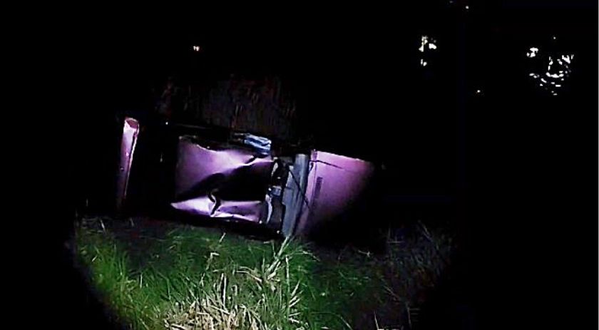 Capotamento deixa condutor ferido entre Beltrão e Marmeleiro