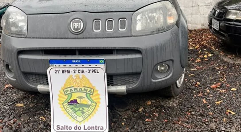 Polícia recupera veículo clonado