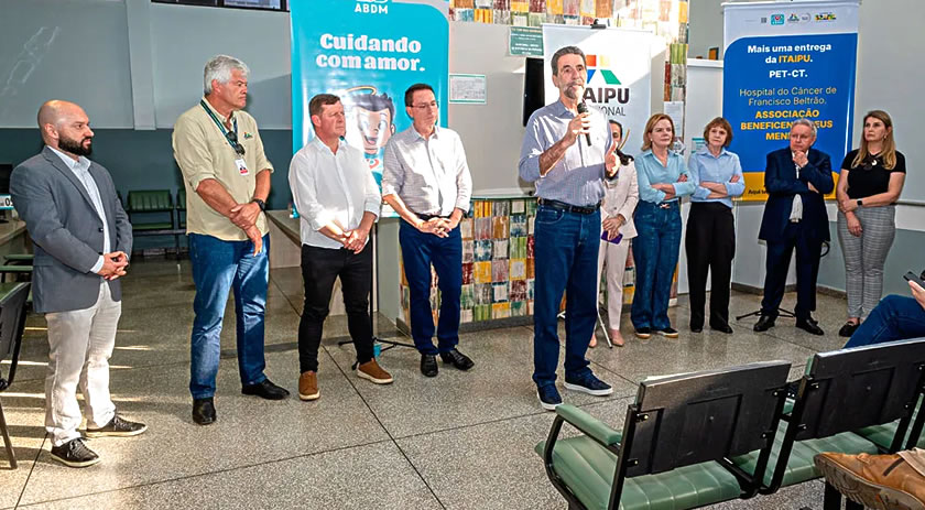 Equipamento doado por Itaipu beneficiará pacientes de câncer da região de Francisco Beltrão