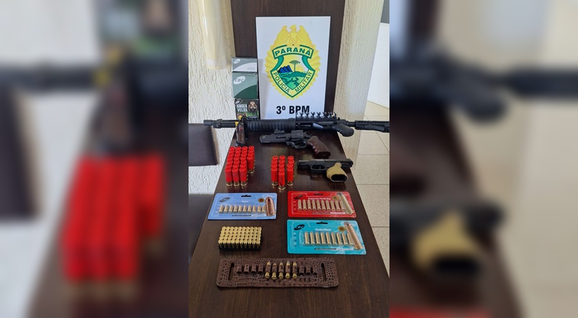 Homem é preso após disparar armas de fogo em via pública em Pato Branco (PR)