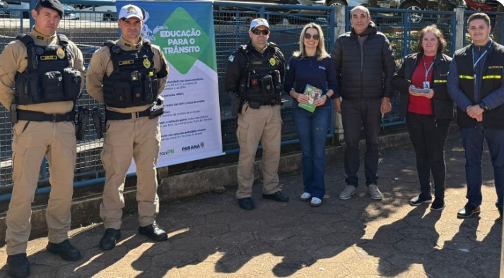 Pelotão de Trânsito e Ciretran realizam blitz educativa
