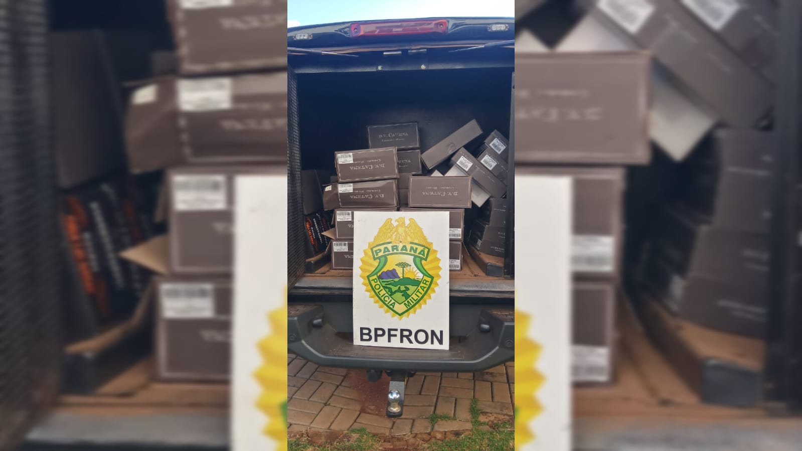 BPFron apreende diversas caixas de vinho estrangeiro
