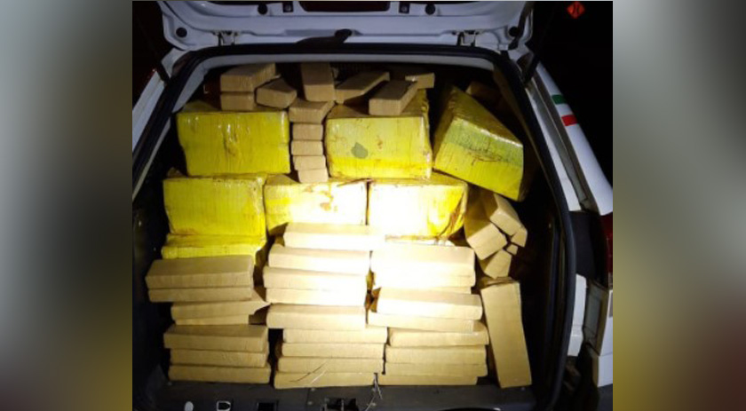 Ação conjunta PRF e PM apreende 295 kg de maconha na BR 282