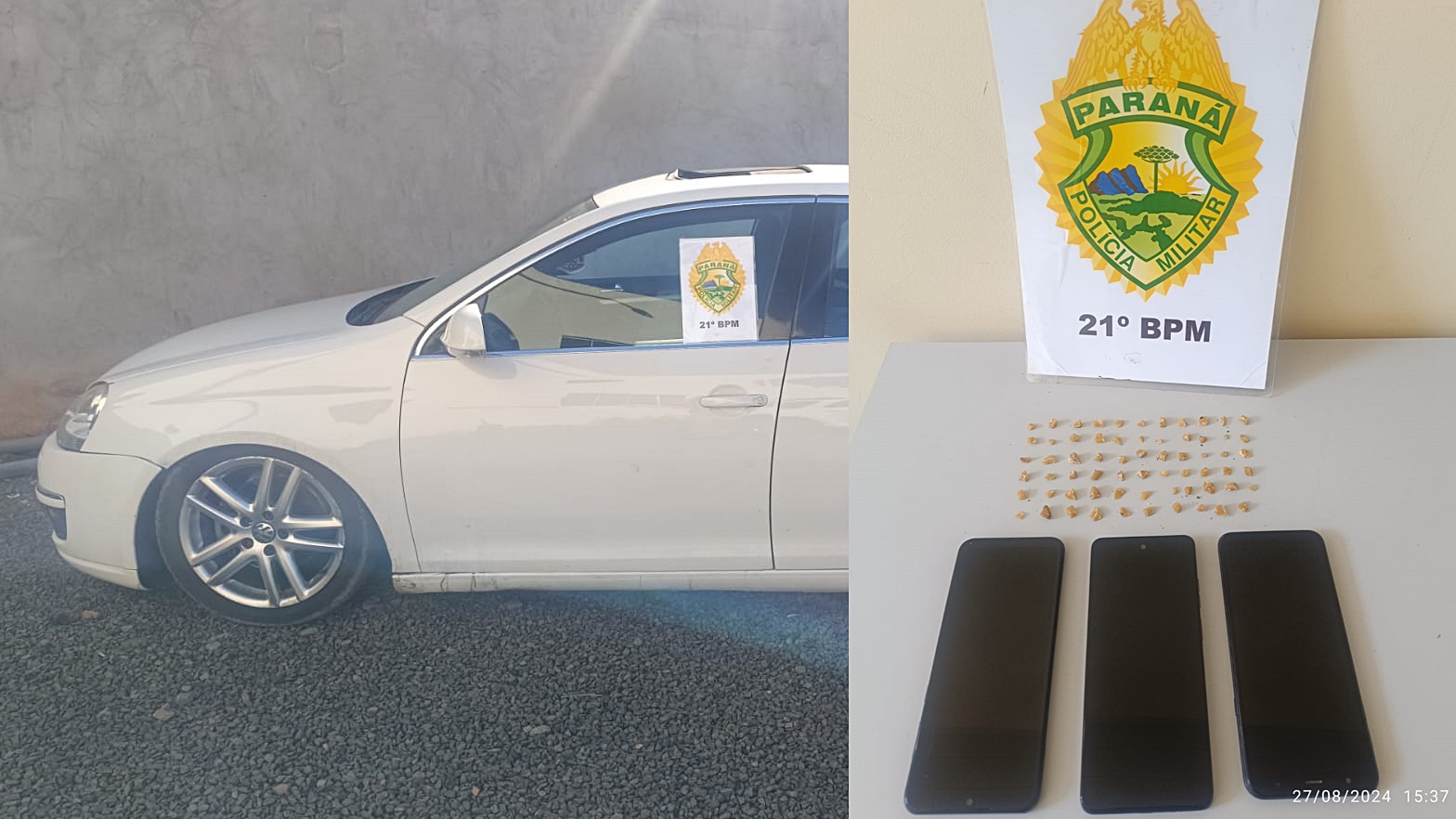 Polícia Militar prende três indivíduos e apreende drogas