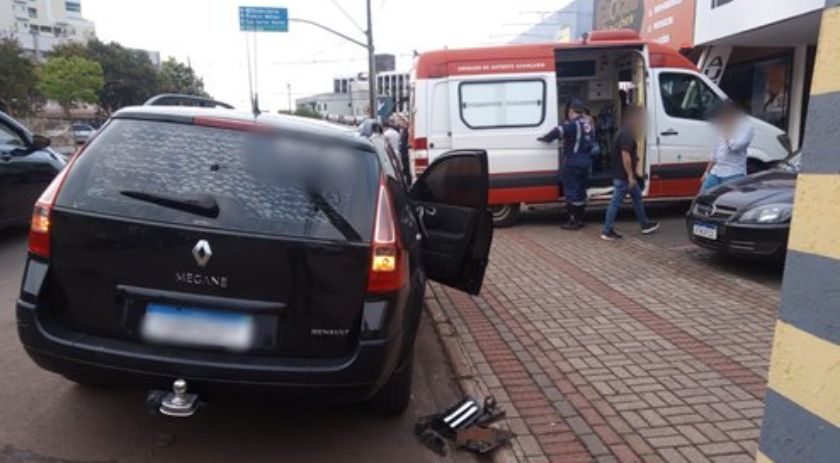Engavetamento é registrado na Avenida Luiz Antônio Faedo