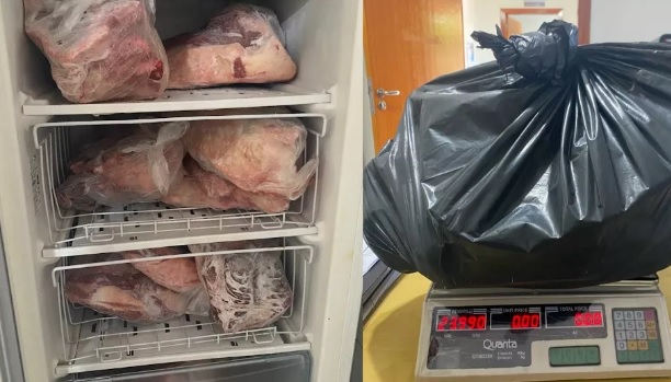Empresário que furtou carne durante tombamento de carreta câmara fria devolve mais de 40kg