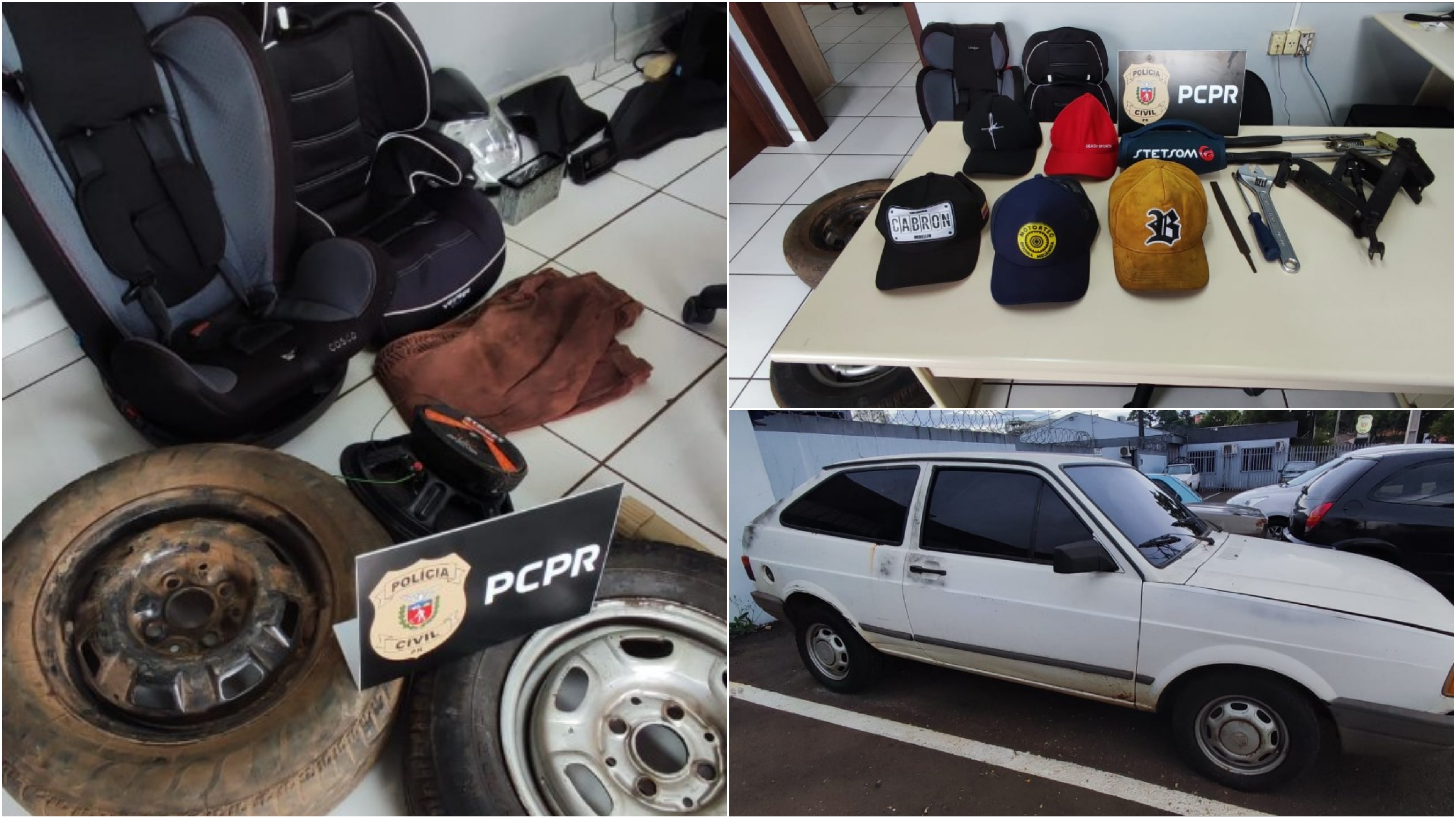Policia Civil prende homem em flagrante e recupera veículo e objetos furtados