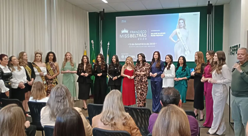 Candidatas ao Miss Beltrão/Universe apresentadas na Acefb