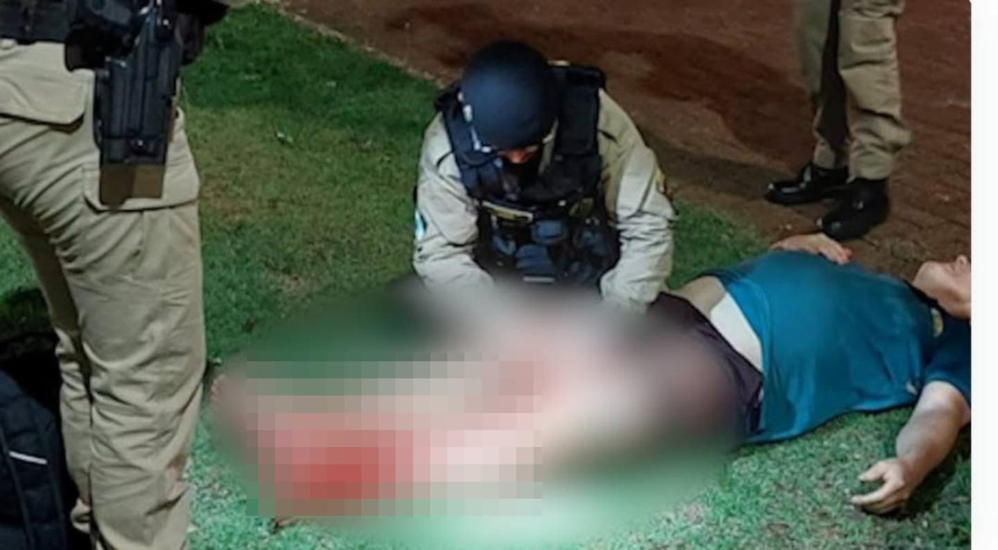 Imagens da PM revelam gravidade de ataque de cães que feriram casal 