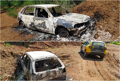 Corpos são encontrados carbonizados dentro de veículo emplacado em Pato Branco