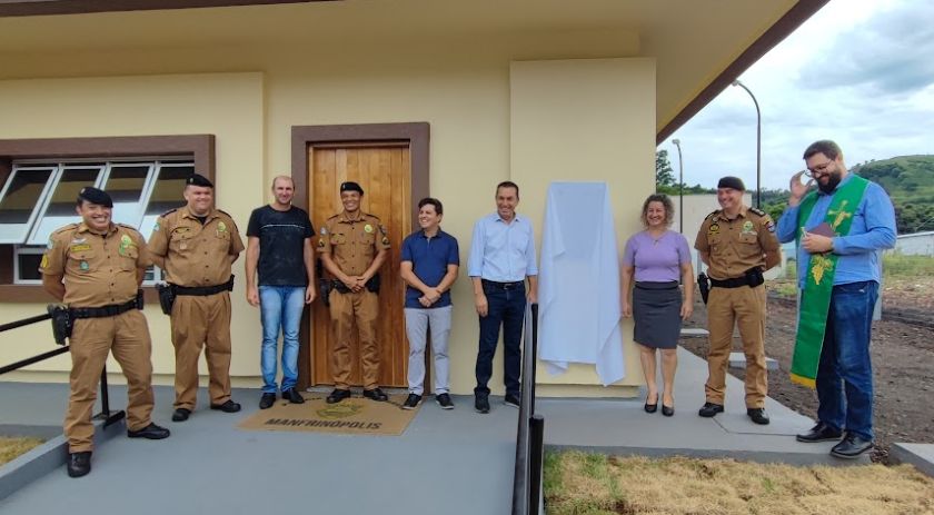 Destacamento da PM de Manfrinópolis recebe sede própria