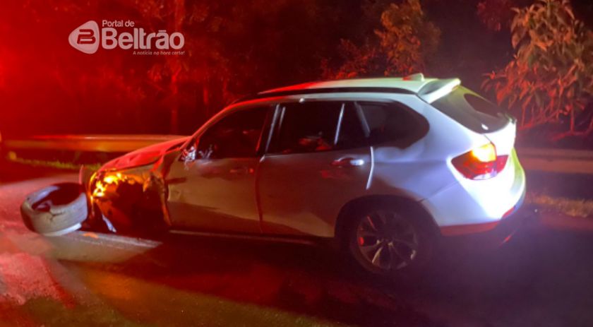 Acidente na PR-180 deixa dois feridos
