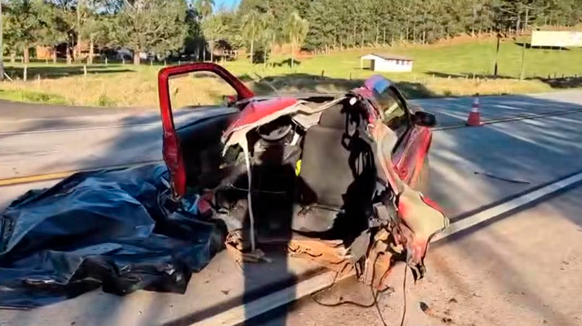 Impacto devastador na rodovia deixa vítima fatal