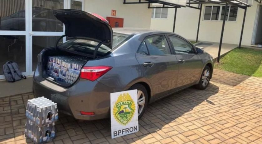 BPFRON apreende veículo carregado com bebidas de origem Argentina