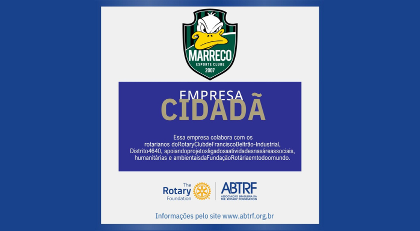 Marreco Futsal é reconhecido como Empresa Cidadã em parceria com o Rotary Club de Francisco Beltrão Industrial