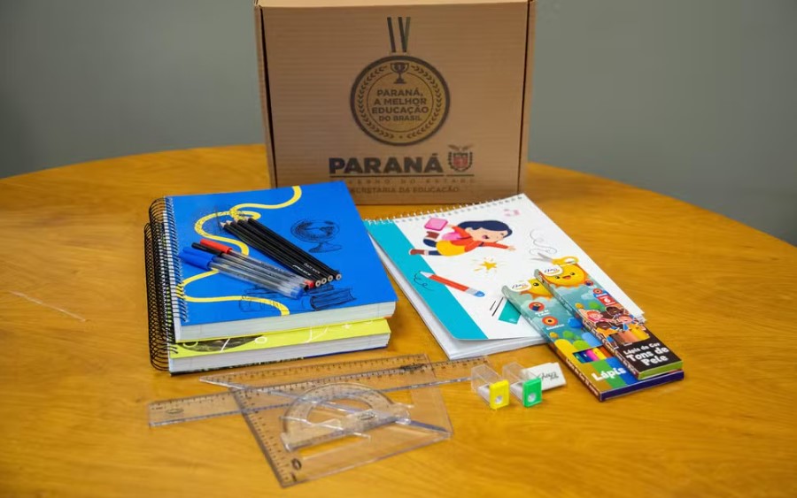 Governo estadual distribuirá material escolar para todos os estudantes da rede estadual de ensino; veja o que vem no kit