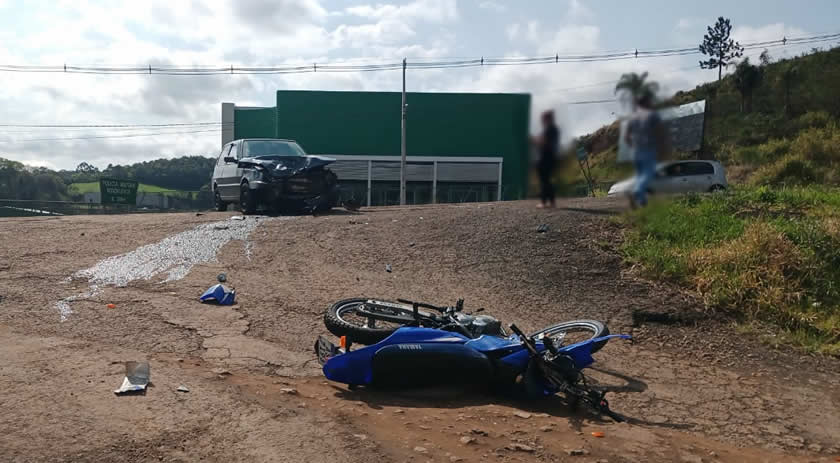 Acidente na PR-180 próximo a Polícia Rodoviária de Beltrão
