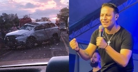 Paulinho Dill, cantor do Os Atuais, sofre grave acidente em Santo Cristo