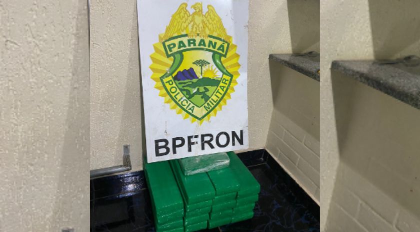 BPFRON apreende 18kg de maconha em Capitão Leônidas Marques