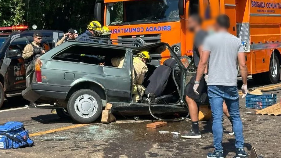 Grave acidente na BR-277 deixa três feridos em Ibema