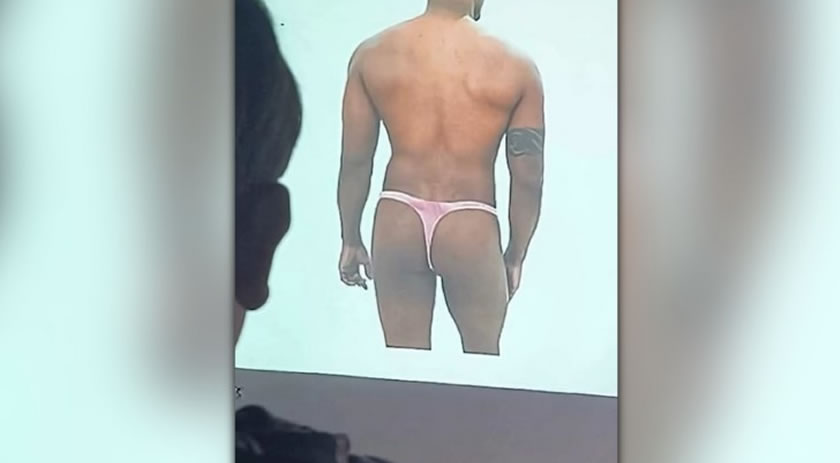 Professor é afastado após mostrar foto de homem com calcinha em escola