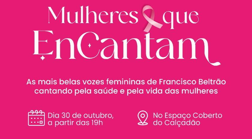 Show “Elas EnCantam” encerra Outubro Rosa com 14 vozes femininas no calçadão