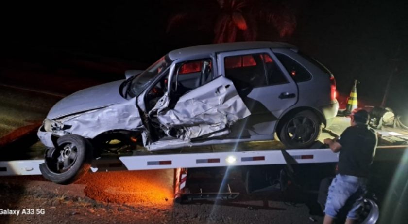 Motorista se fere em acidente na PR 483