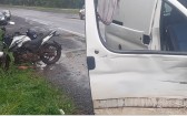 Motociclista fica ferido após colisão com carro na BR-158
