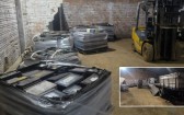 Polícia apreende carga de baterias e caminhão durante operação em galpão