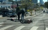 Motociclista fica ferido em colisão no Bairro Industrial